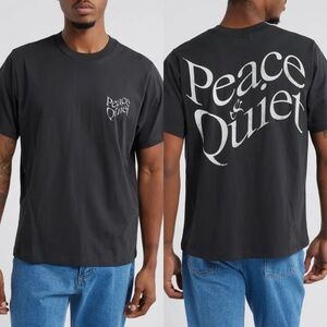 New Museum of Peace & Quiet Warped Cotton Logo Graphic T-Shirt
